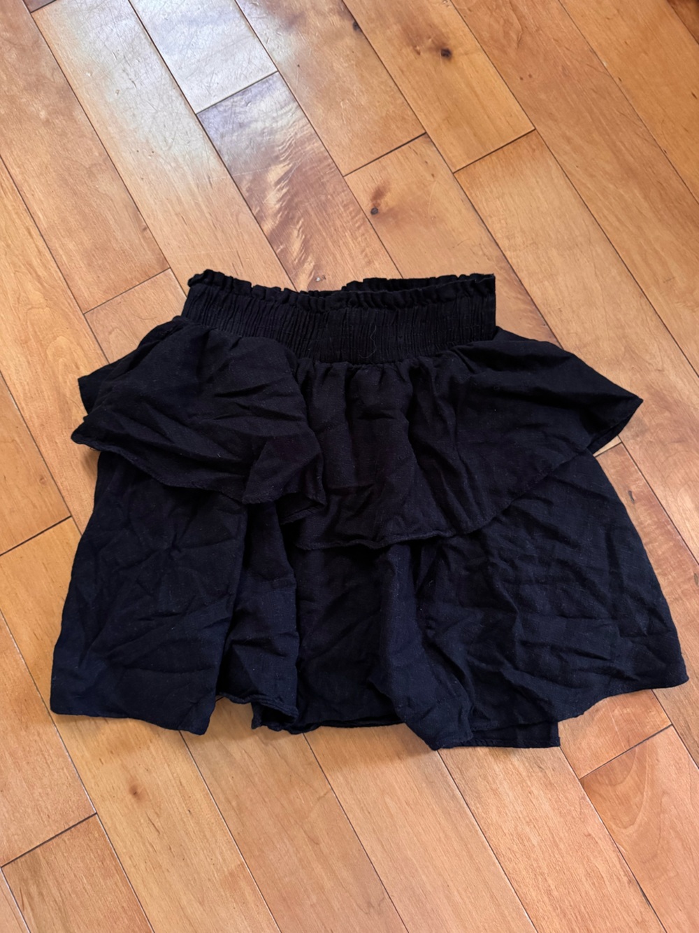 Princess Polly Black Ruffle Mini Skirt